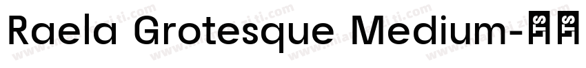 Raela Grotesque Medium字体转换